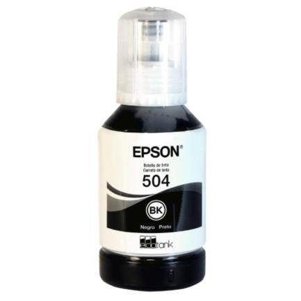 Tinta Epson Original T504 EcoTank Negro