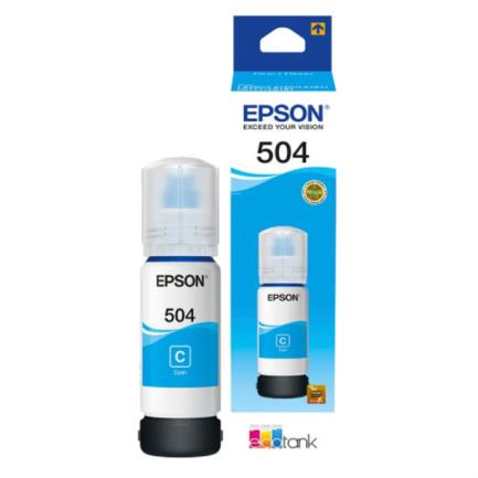 Tinta Epson Original T504 EcoTank Cyan