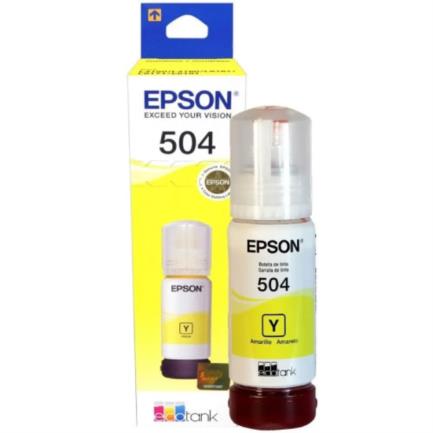 Tinta Epson Original T504 EcoTank Amarillo