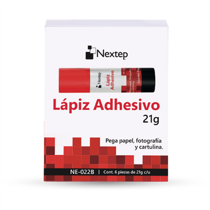 Lapiz Adhesivo Nextep 21 Gramos C/6